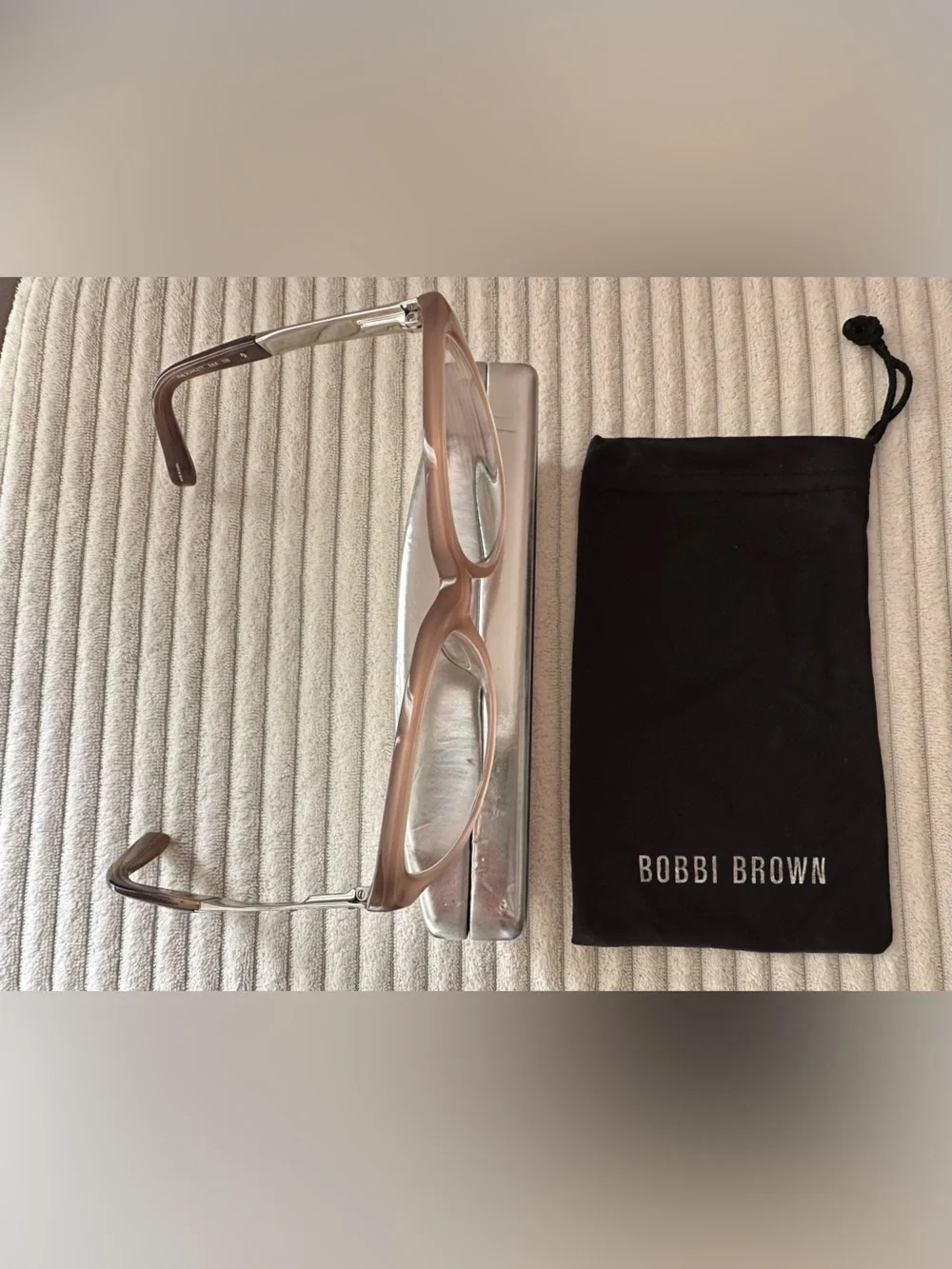 Bobbi Brown eyeglass frame Blush Pink Transparent